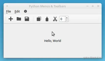 带有小部件的 PyQt 工具栏