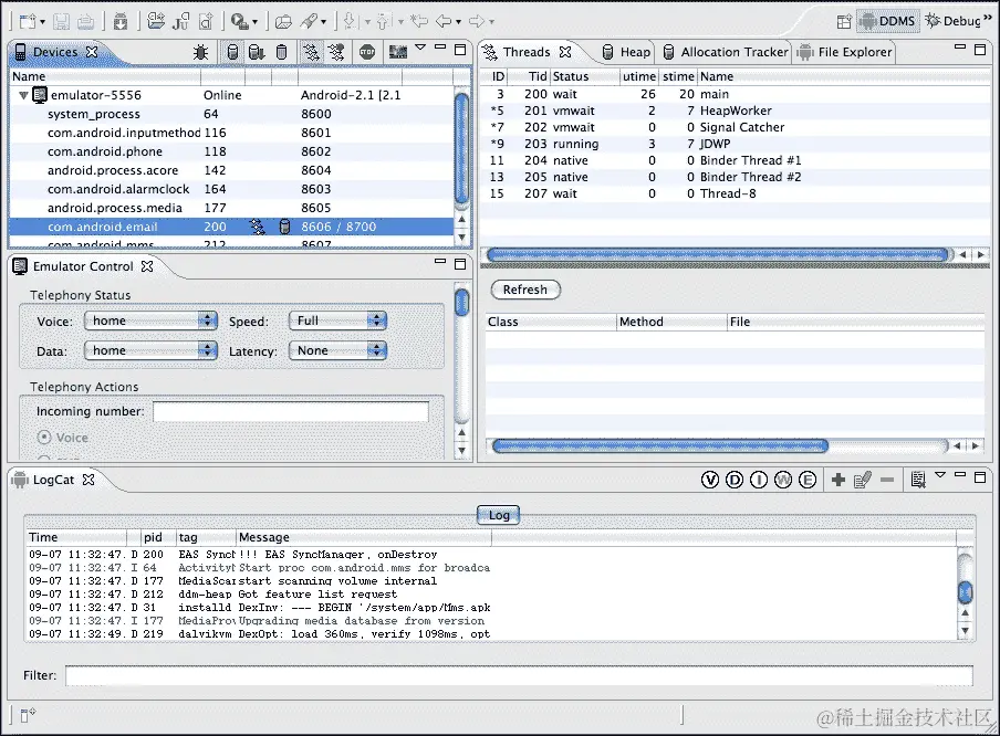 Dalvik 调试监视服务器