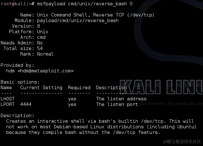 使用 Metasploit 准备有效载荷