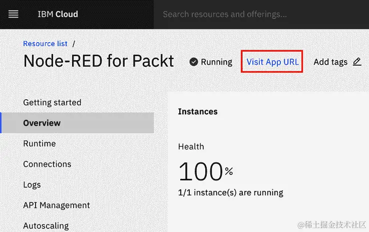 图 11.17 – 点击访问应用 URL