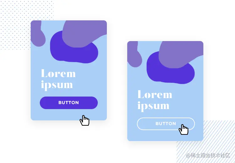 images with unclickable buttons