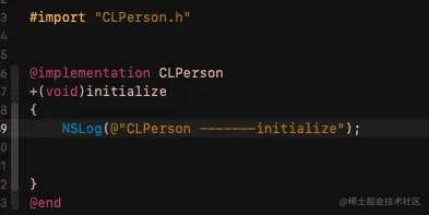 CLPerson的+initialize方法