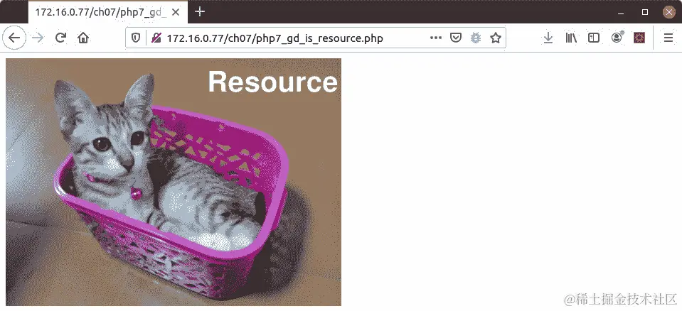 图 7.2 - PHP 7 GD 图像资源