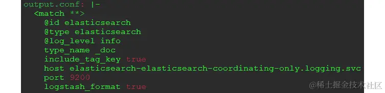 图 12.10 – Fluentd 输出配置
