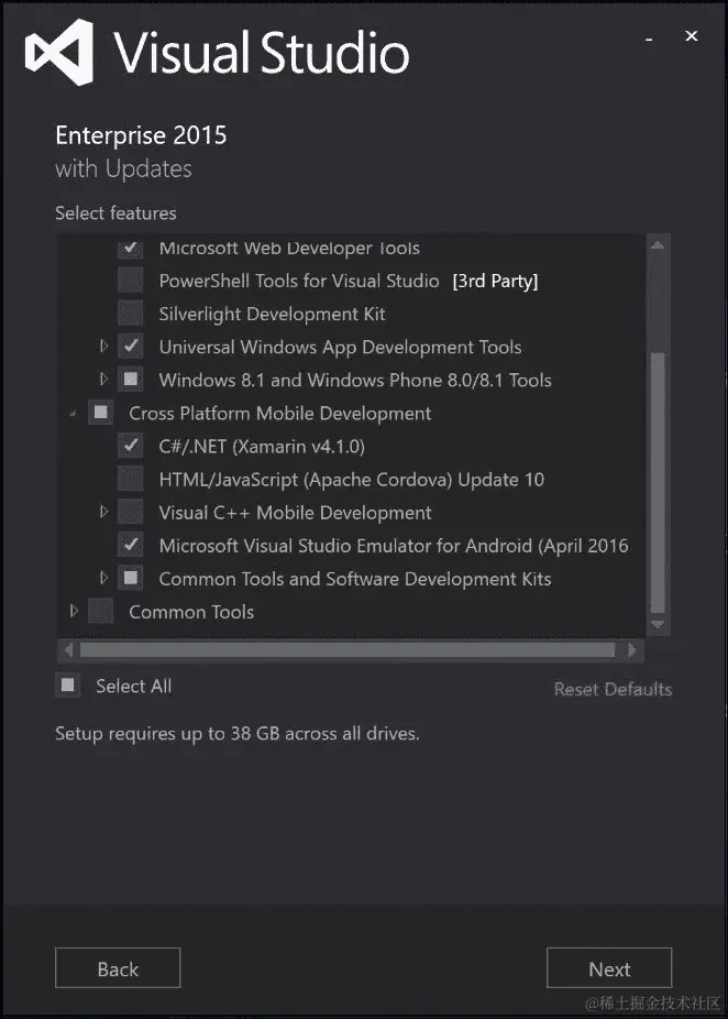 在 Windows 上安装 Xamarin