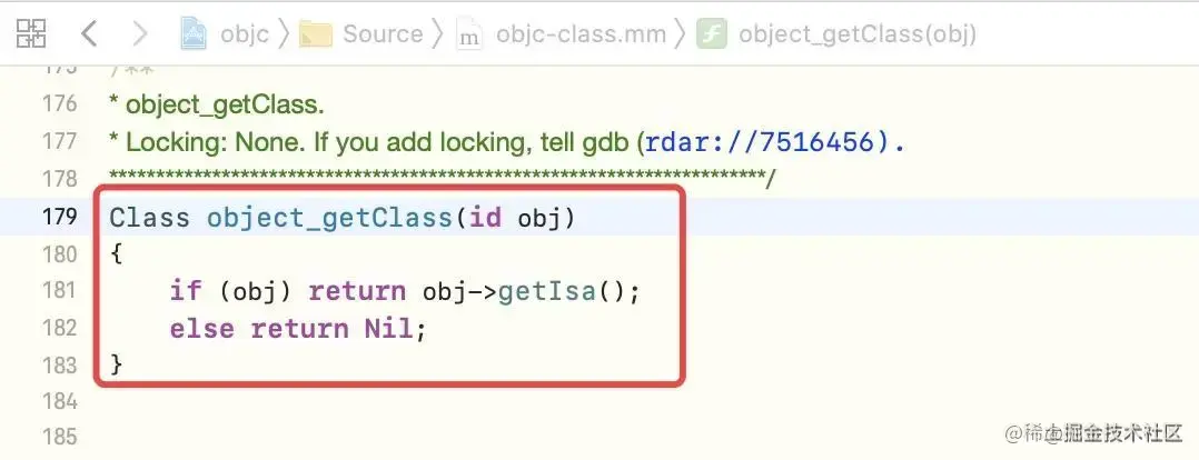 object_getClass源码实现