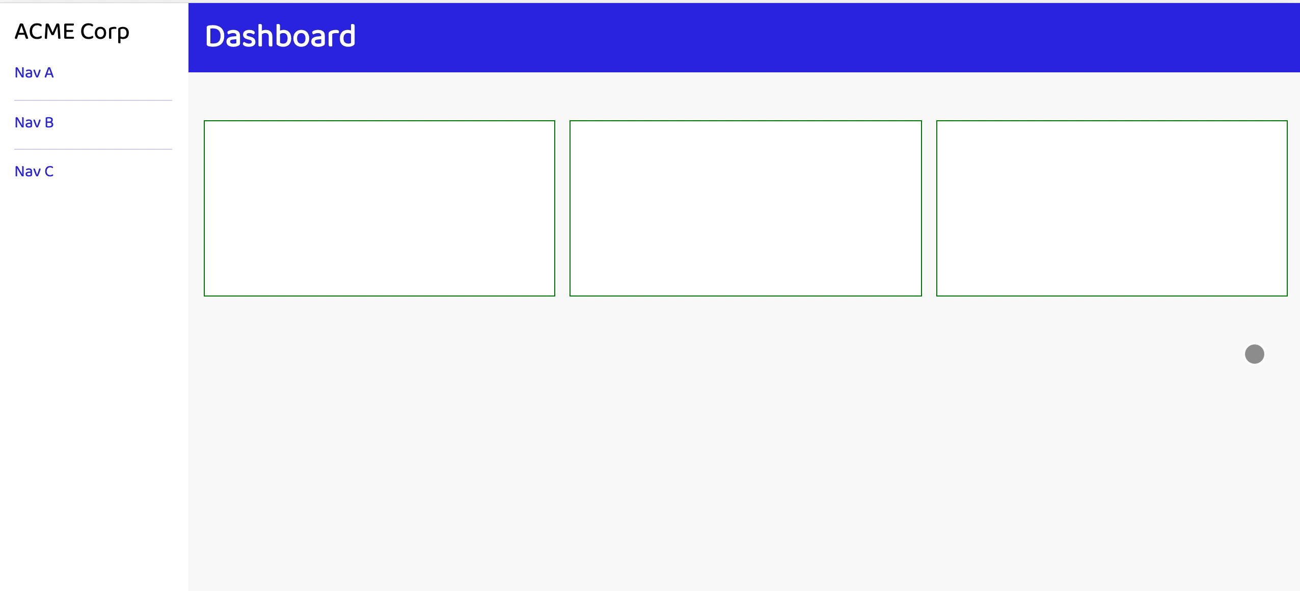 demo of responsive grids columns
