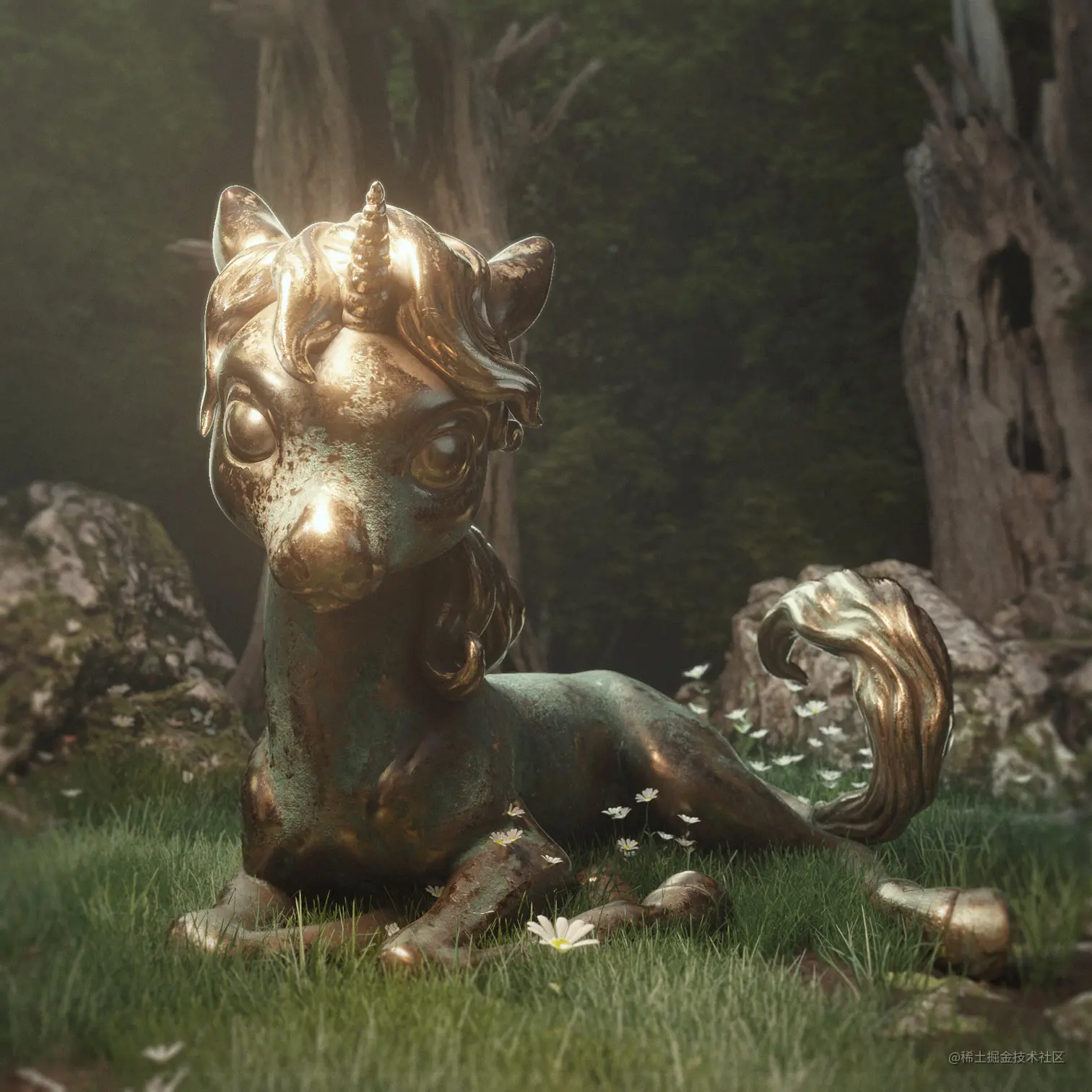 在Blender中做一个小独角兽 - 瑞云渲染