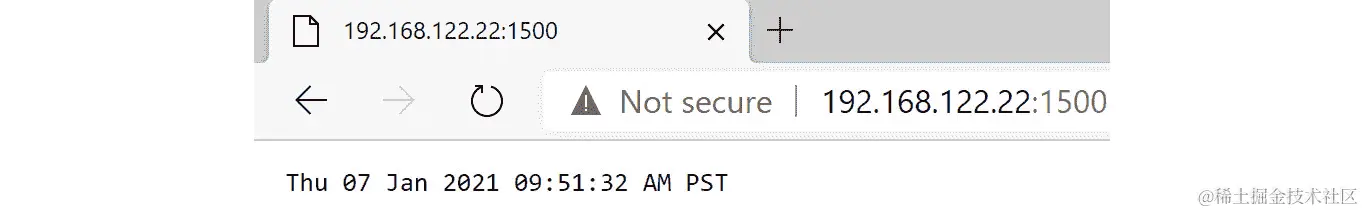 图 3.9 - 一个更复杂的 Netcat 网站 - 添加时间和日期