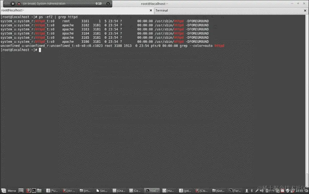 SELinux 文件和进程