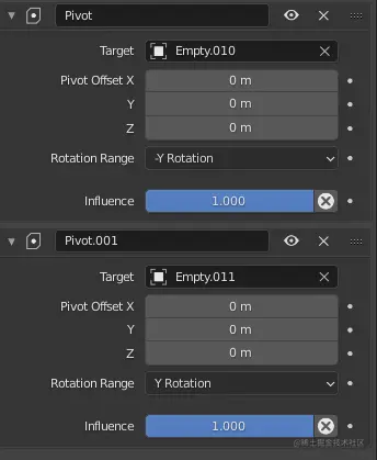 使用两个轴心约束 - 瑞云渲染
