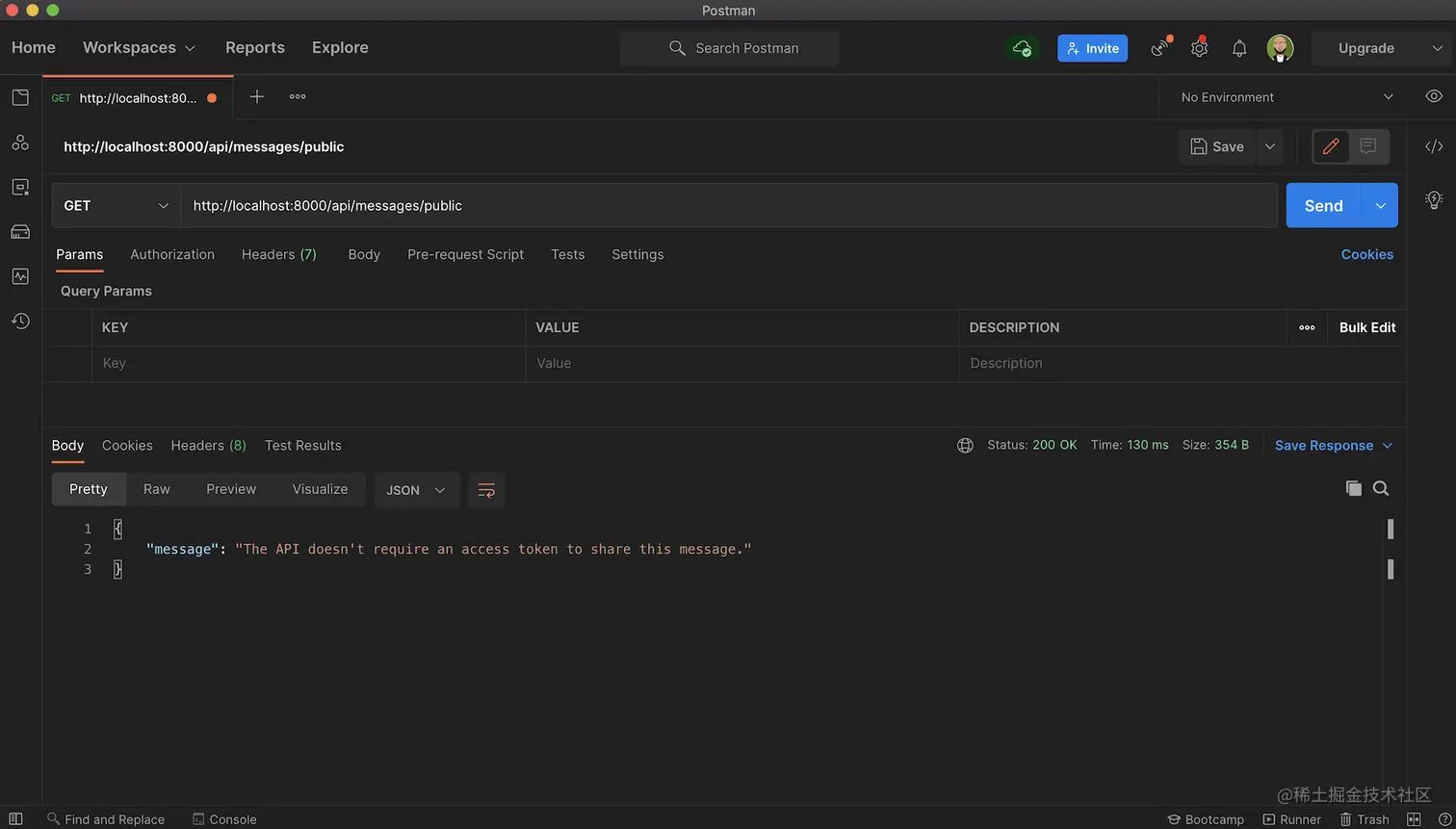 Public Endpoint Using Postman