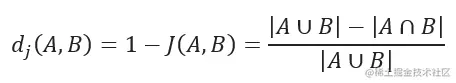 Jaccard distance