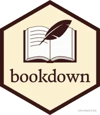 The bookdown logo