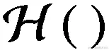 \mathcal{H}\left(\ \right)