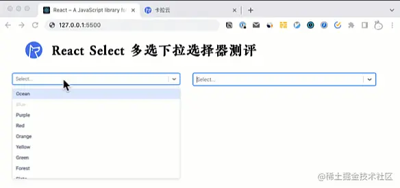 1React Select