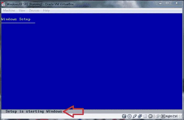 在 Oracle VM VirtualBox 上安装 WindowsXP