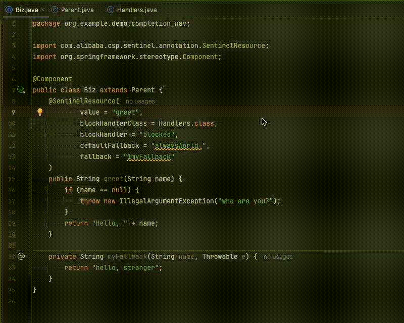 invalid handler check