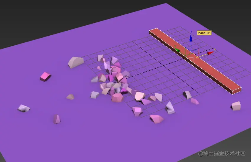 在地平面上创建一个框