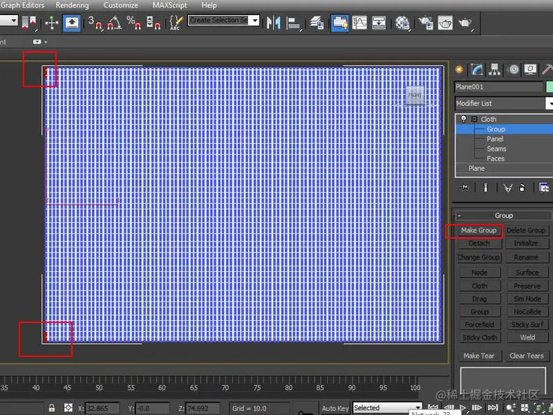 “创建组”按钮