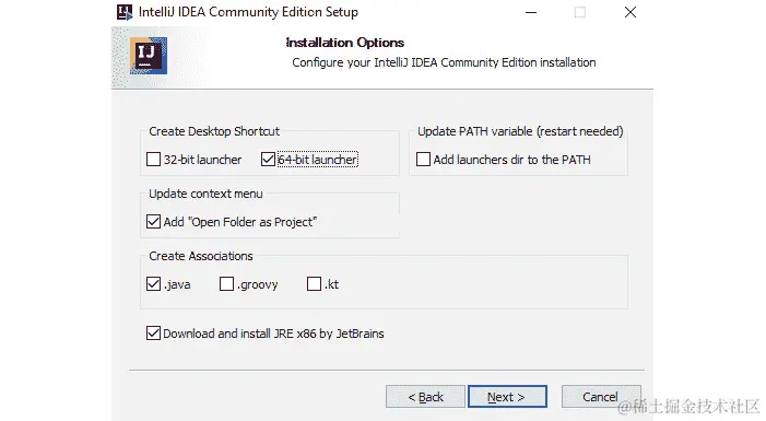 图 0.3：选择安装选项的向导