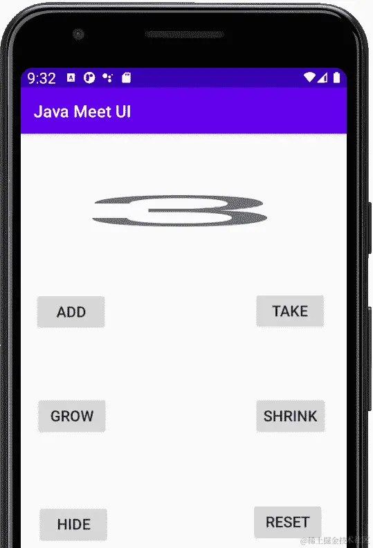 图 12.5 - 增长按钮示例