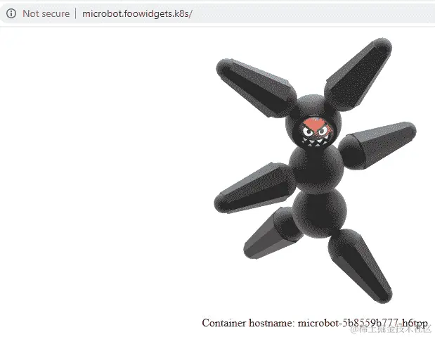 图 6.22 - 使用 CoreDNS 从外部工作站成功浏览