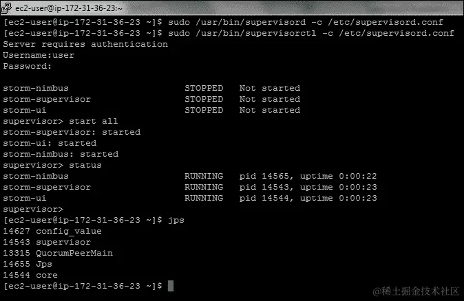 Configuration of supervisord.conf