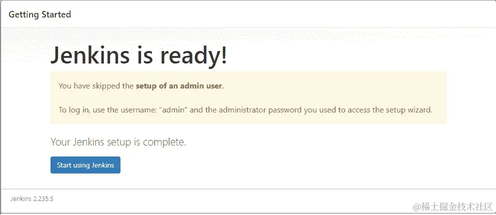 图 8.6：设置 Jenkins