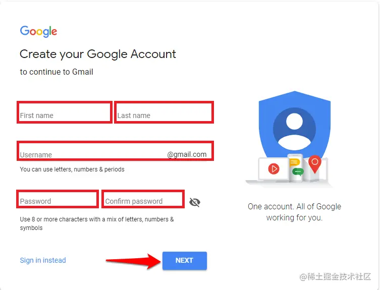 How to create a Gmail account