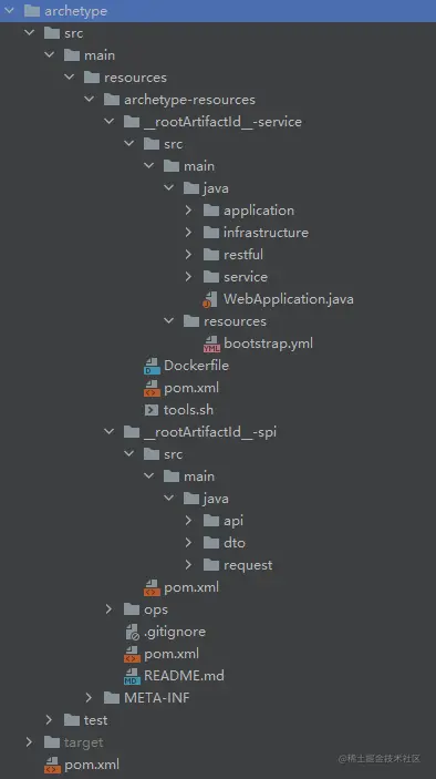 示例工程的脚手架