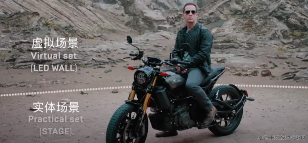 虚拟场景和实体场景自然过渡