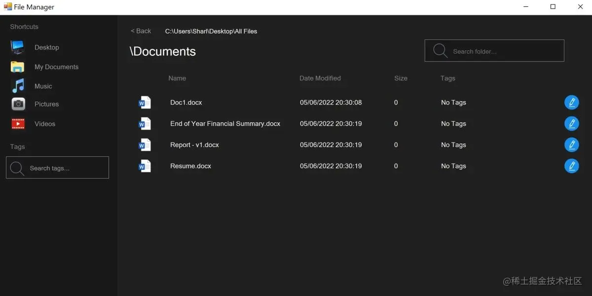 Winforms App version of a Windows File Manager