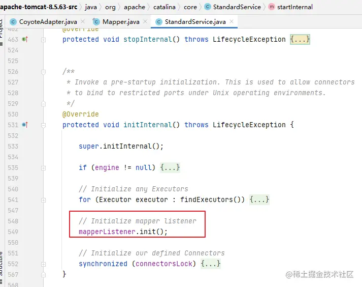 StandardService.initInternal()