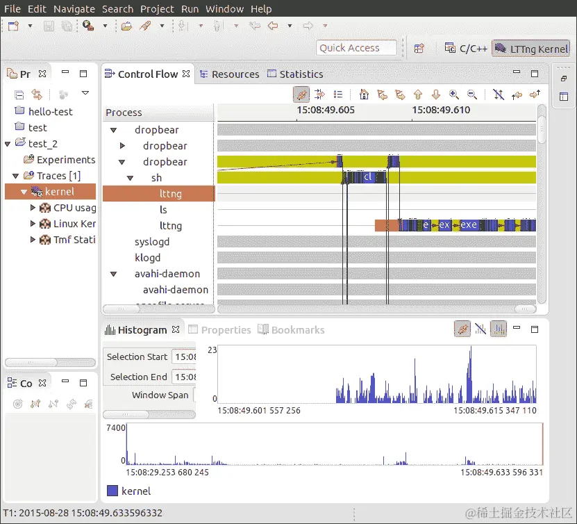 使用 LTTng 进行内核跟踪