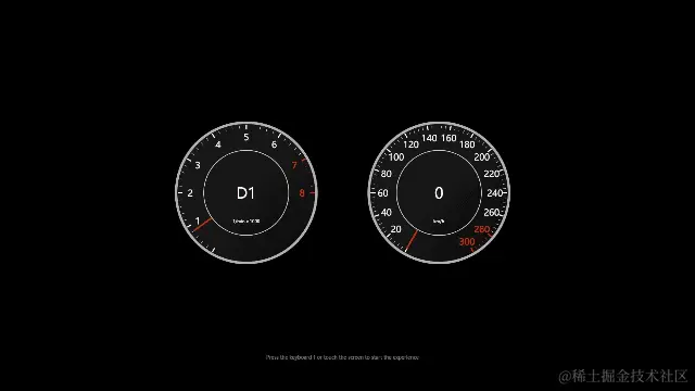 汽车仪表盘（有声）