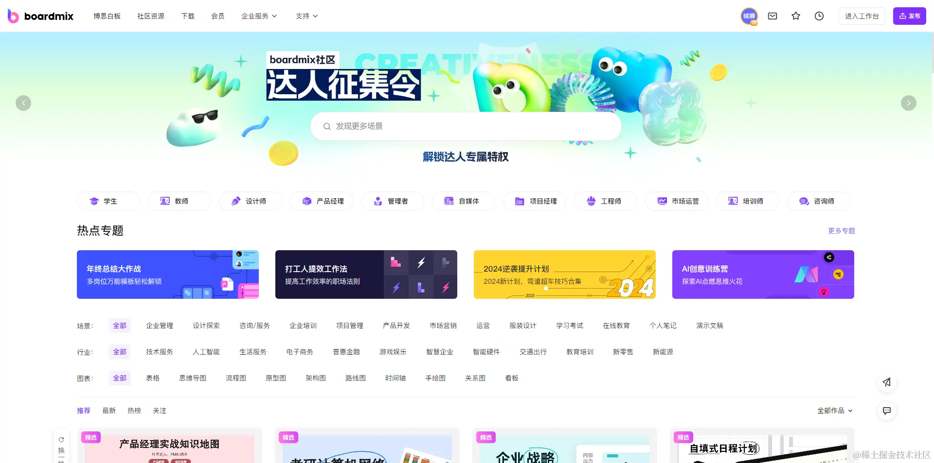 boardmix模板社区