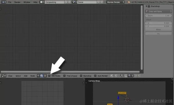 勾选“使用节点”复选框