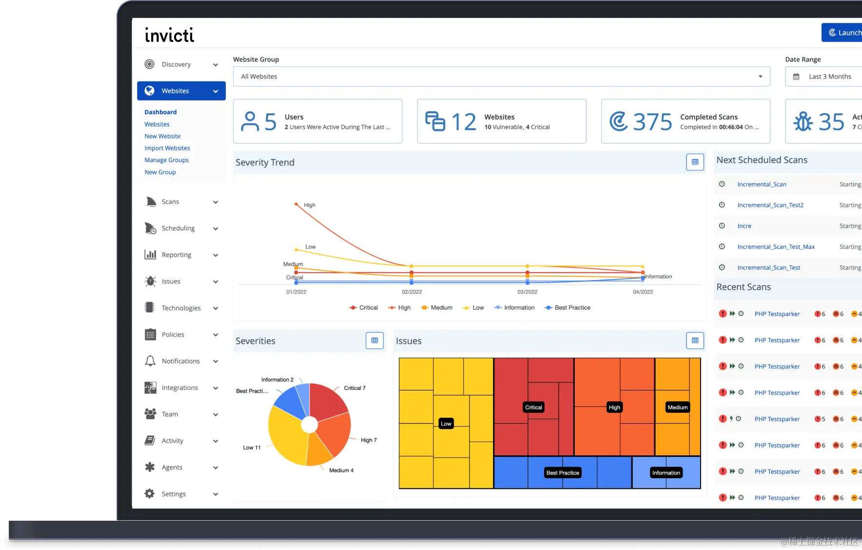 invicti-homepage-dashboard