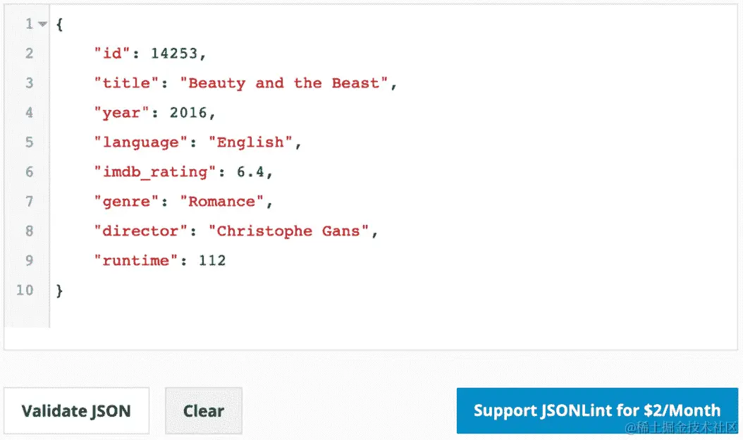图 2.1：JSON 文档及其有效性检查