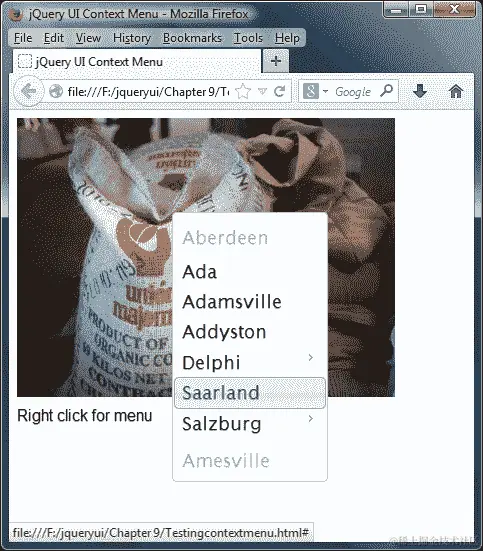 设计上下文菜单