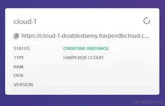 HarperDB instance loading