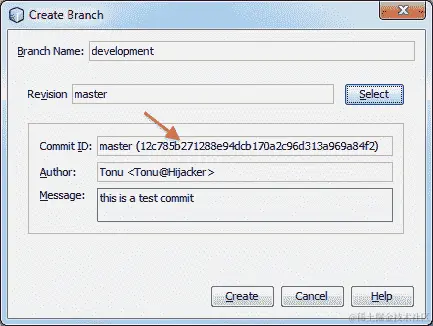执行操作-创建分支