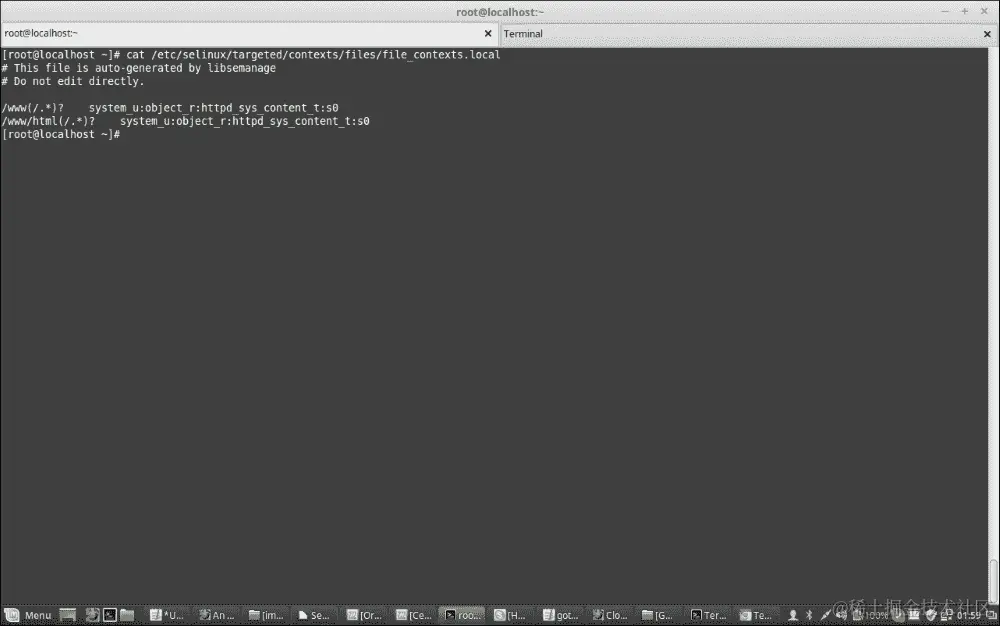 SELinux 文件和进程