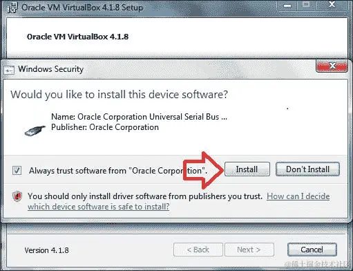 安装 Oracle VM VirtualBox