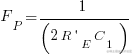 F_P = 1/(2R 素数 _E C_1)