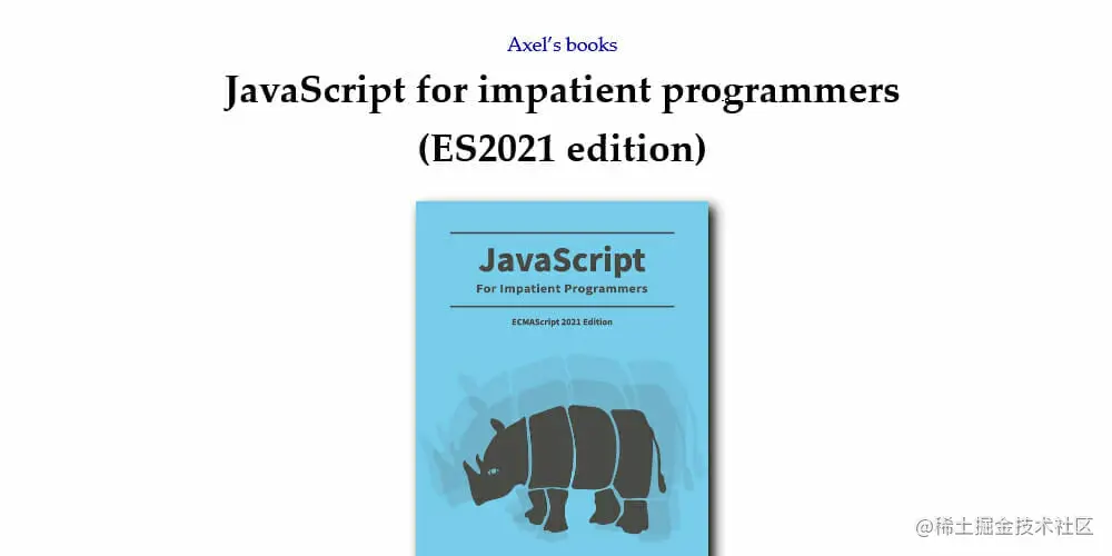 JavaScript for impatient programmers