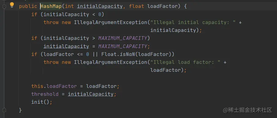 在构造方法中完成初始化