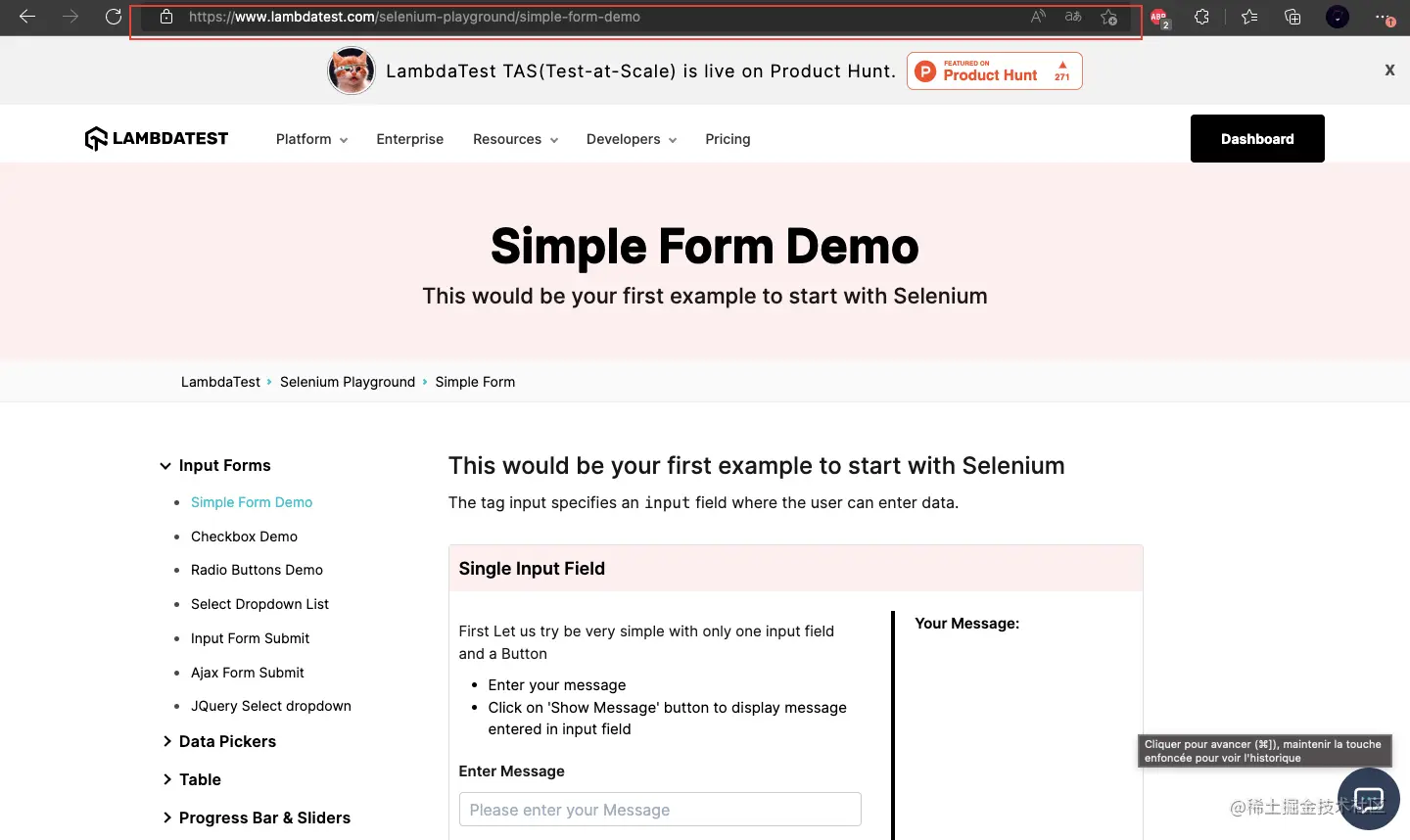 Simple Form Demo